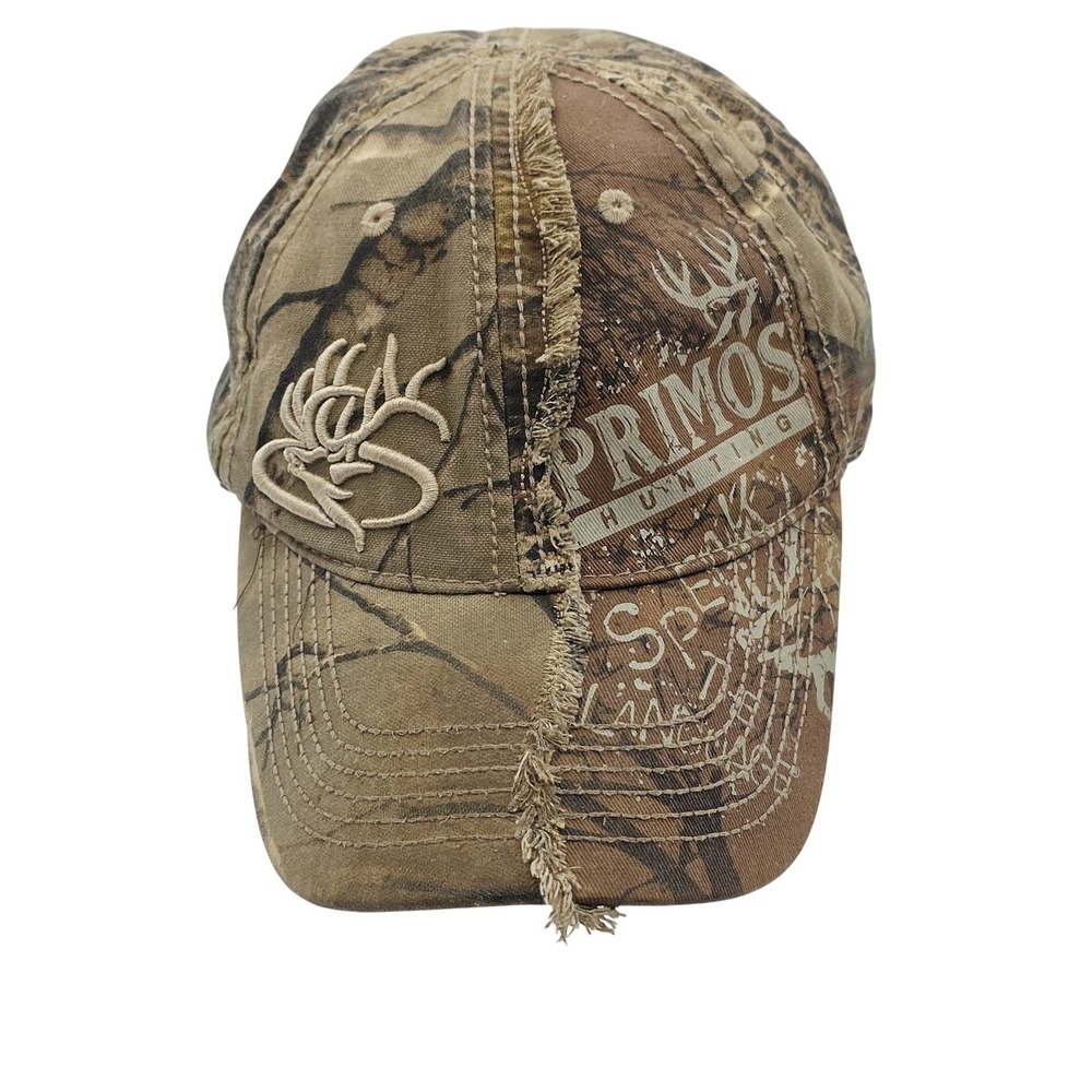 Primos Hat Cap Strap Back Camo Deer Antler Embroidered‎ Men's One Size Hunting